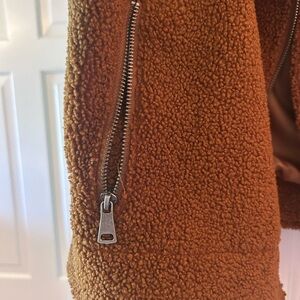 Max Studio Teddy Jacket in Rust